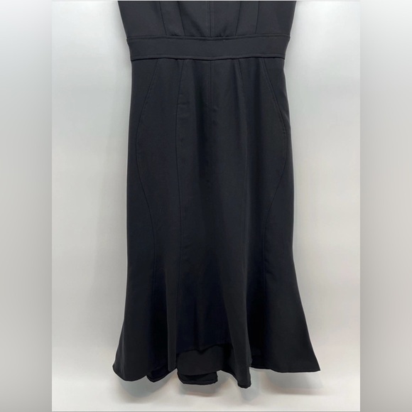 NEW AMANDA UPRICHARD Campania Fit and Flare‎ Midi Dress in Black Size Small - Picture 8 of 15